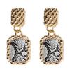 2022 Fashion Jewelry Personalized Exaggerated Hoop Earring Oversized Custom Statement Design Oval Memory Geometric Drop Earring