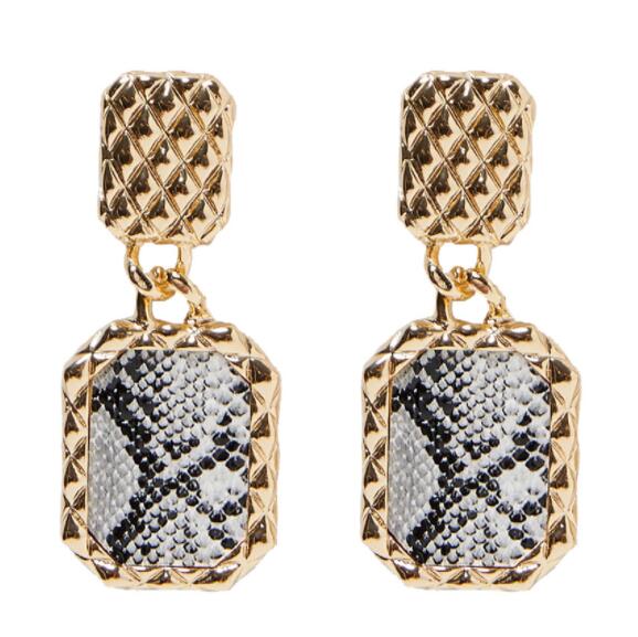 2022 Fashion Jewelry Personalized Exaggerated Hoop Earring Oversized Custom Statement Design Oval Memory Geometric Drop Earring