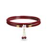 Kreative zinnoberrote Armreifen Luxus-Armreifen für Frauen Jade-Armband Trendy Blumen-Charme Nationaler Stil Chinesischer Stil Schmuck