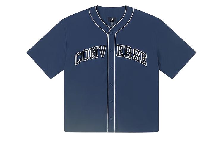 Converse Shirts Men s Blue Crew Neck Moderate Other 10027220-A02 L