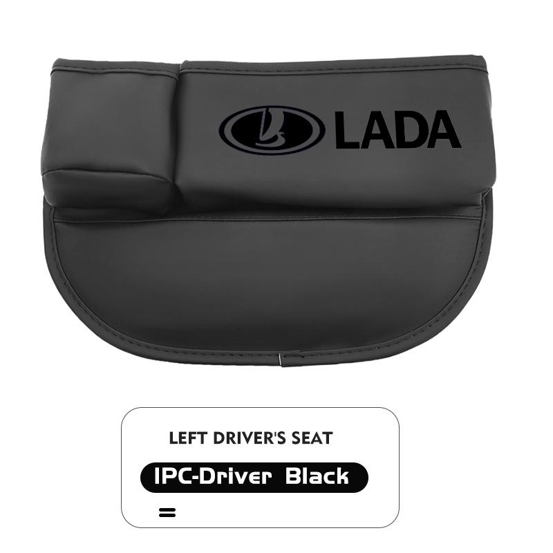 Car Logo Universal Seat Gap Slit Pocket Organizer Card Bottle Cups Holder For Lada Largus Priora Vesta Niva Samara Kalina 4x4 gfs9
