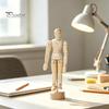Bewegliche Holzpuppe Künstler-Mannequin, Gelenkiges Mannequin, Modell mit flexiblen beweglichen Gelenken, Spanfreies Ornament zum Skizzieren, Zeichnen, Malen, Home Office