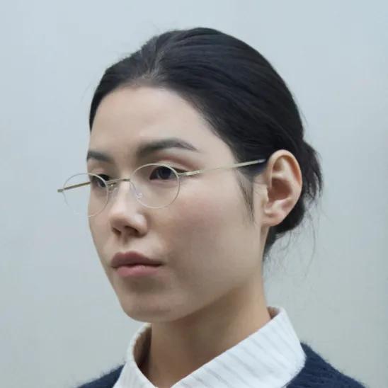 [10-YEAR EDITION] Karo - Gold Oval Metal Glasses with Free Prescription Lenses