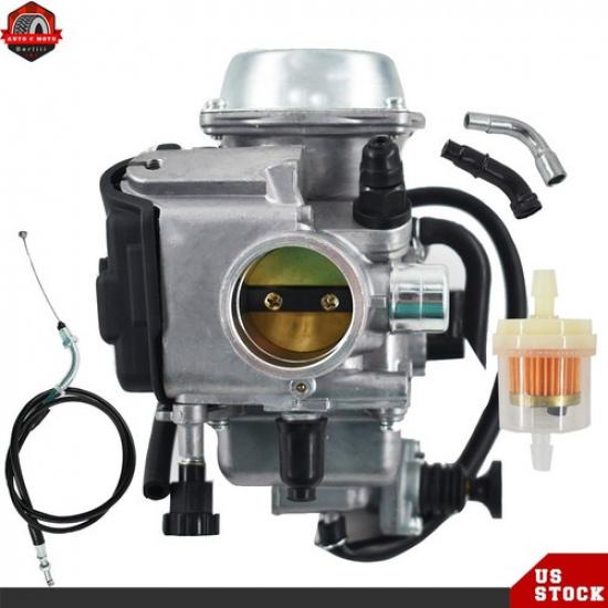 For Honda Foreman 400 450 FourTrax 300 350 Rancher 350 Carburetor&Throttle Cable