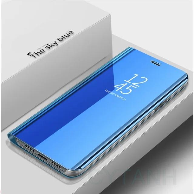 Mirror Leather Cases For Xiaomi Redmi Note 14 13 12 11 10 9 8 Pro Plus Redmi Note 12S 11S 10S 13C 12C Flip Magnetic Phone Cover