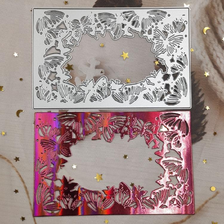 Ramka zaproszenia Metalowe wykrojniki Kartka Wytłaczanie DIY Szablon albumu fotograficznego Forma