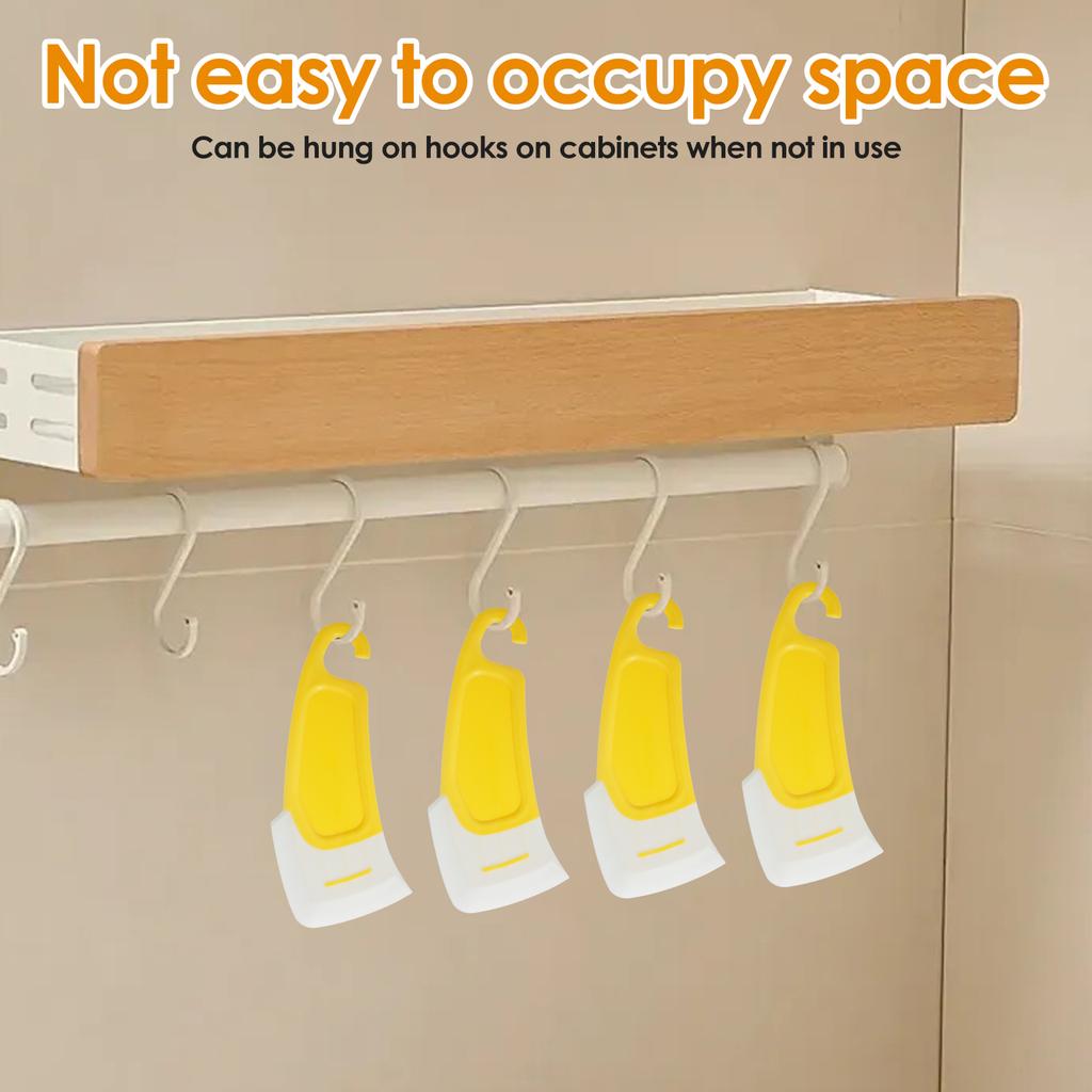 4 stk Silikonskrape Matrester Flekker Gryte Stekepanne Oppvask Olje Tallerken Rengjøringsbørste Kjøkken Myke Blader Verktøy