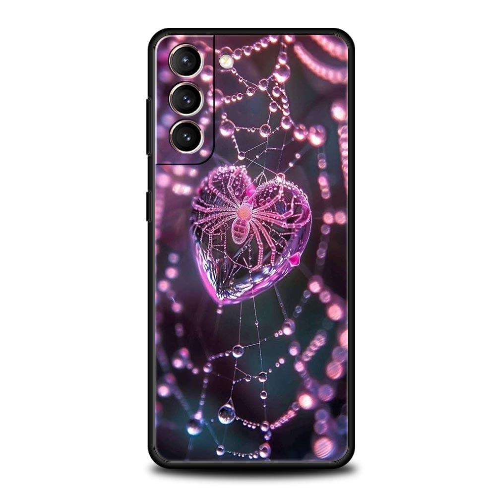 Spider Web Phone Case for Samsung Galaxy S26 S25 S24 S23 S22 S20 S21 FE Ultra S25 Edge Plus 5G Soft TPU Cover Fundas Capas Bags