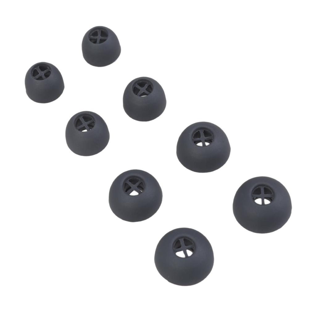 4Pairs Earbuds Cover In-Ear Tip Soft Silicone Ear Buds Accessories for 3 Earphone Eartips