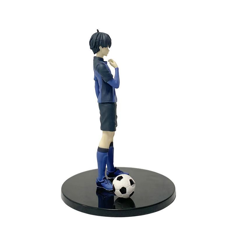 Blue Lock Pvc Collectible Figure With Assembly For Desk Decor