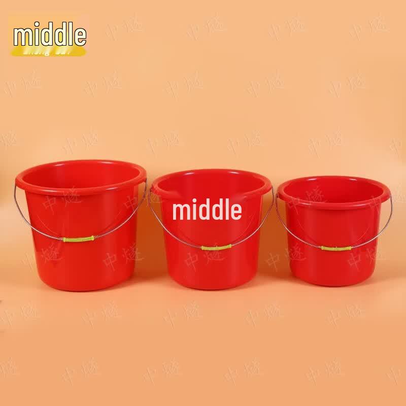 ZhongSui Red Multi-Purpose Plastic Bucket