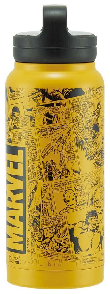 Skater Marvel 800ml Stainless Steel Water Bottle with Screw Stainless Steel Handle, Design, STSC8-A