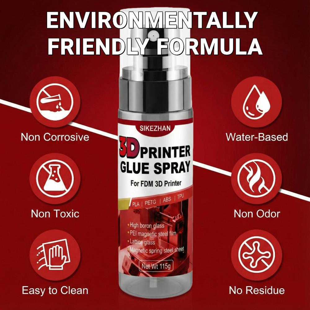 Premium 3D Printer Glue (115g) - Anti-Warp Bed Adhesive for PLA, ABS, PETG, TPU - Strong Bond & Easy Release By SIKEZHAN