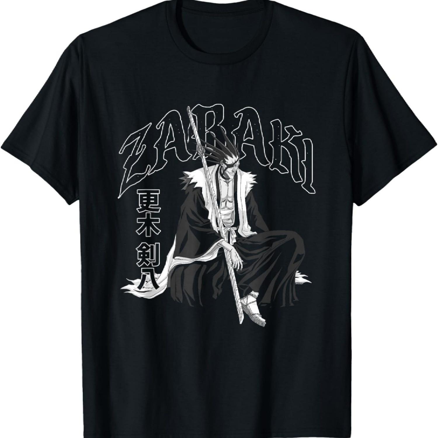 Аниме-футболка с готическим принтом Bleach Zabaki XXXXXL чёрный