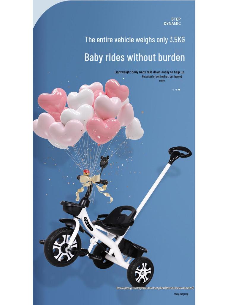 Large Size Children's Tricycle & Stroller for Ages 1-6
