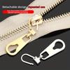 4Pcs Metal Zipper Pulls with Detachable Tabs, Repair Kit for Bags, Backpacks & Clothing, Zipper Slider Pendant Accessories