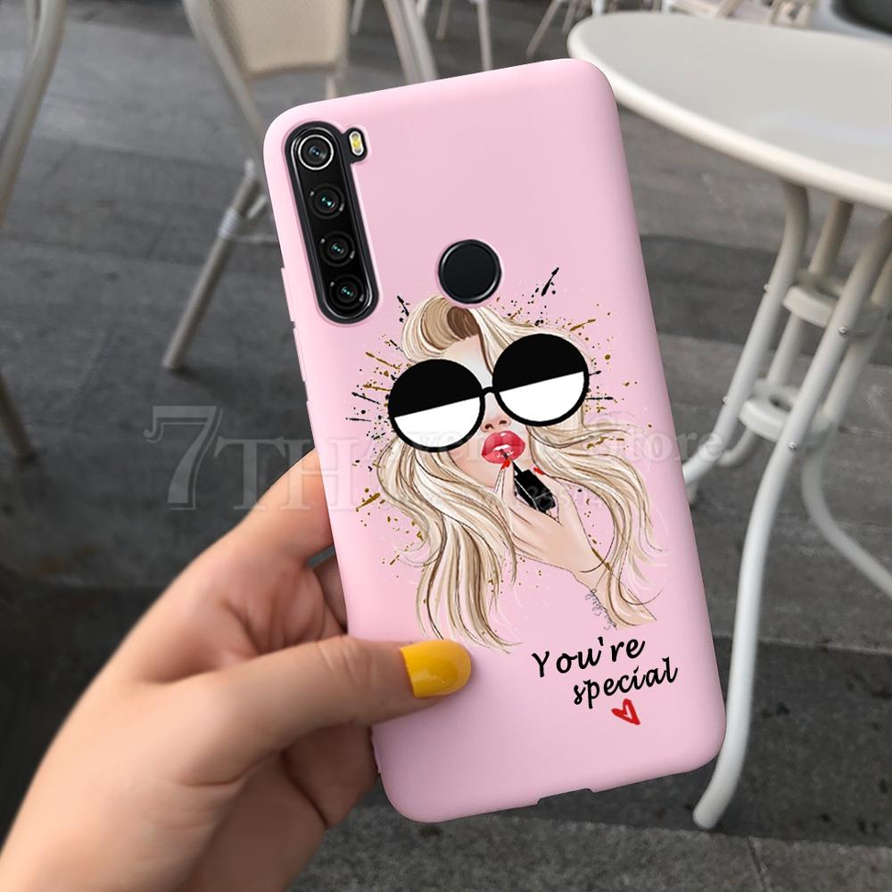 

For Cover Xiaomi Redmi Note 8 Case Beautiful Girl Soft Silicone Case For Xiaomi Redmi Note 8 Cover Funda Redmi Note 8 T 8T Case Redmi Note 8 Pro