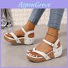 Summer Womens Roman Sandals With Thick Sole And Metal Studs For Casual Wear