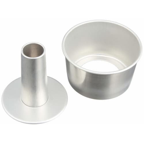 Tiger Crown Ulster Safety Chiffon Cake Pan with Removable Bottom, 10cm, No. 1274, Steel Aluminum Plated (Ulster), Made in Japan, WSH07274