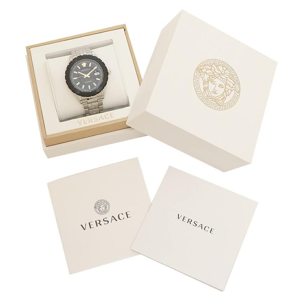 Hodinky Helenium 41mm Automatický náťah Čierne VERSACE VEZI00321 Nehrdzavejúca oceľ [Versace] Pánske [Položka]
