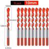 Super Hard 6mm Alloy Triangle Drill for Concrete, Glass, Tile, and Cement