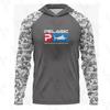 202 Men's Outdoor Hooded Fishing Wear Lightweight Sunscreen UP+50 Icy Silk Long Sleeves Luya
