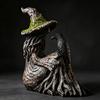 Dark Home Halloween Accent Bird Figure Crafted Display Piece for Shelf Entry Console Hall Table Styling Indoor Home