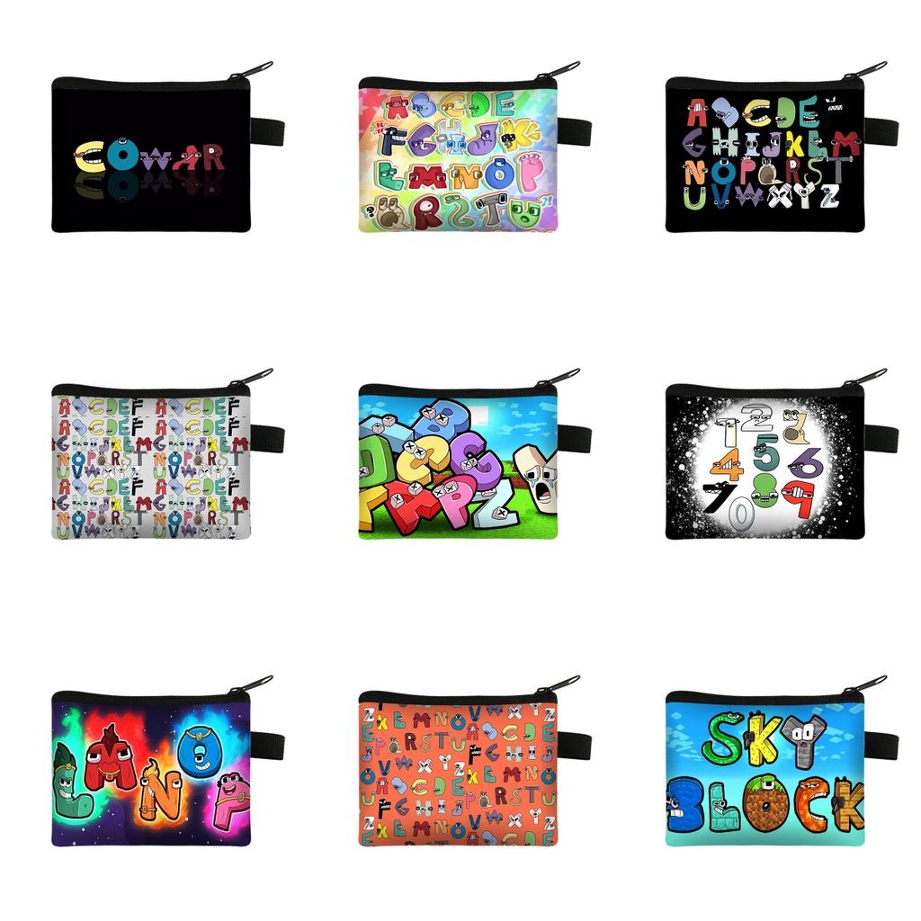 Lore Alphabet Coin Purse Printed Storage Card Make Up Bag Kid Student Gift