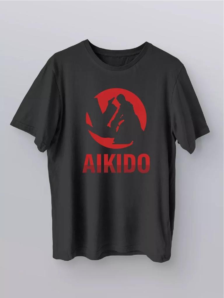 T-Shirt with Aikido Print