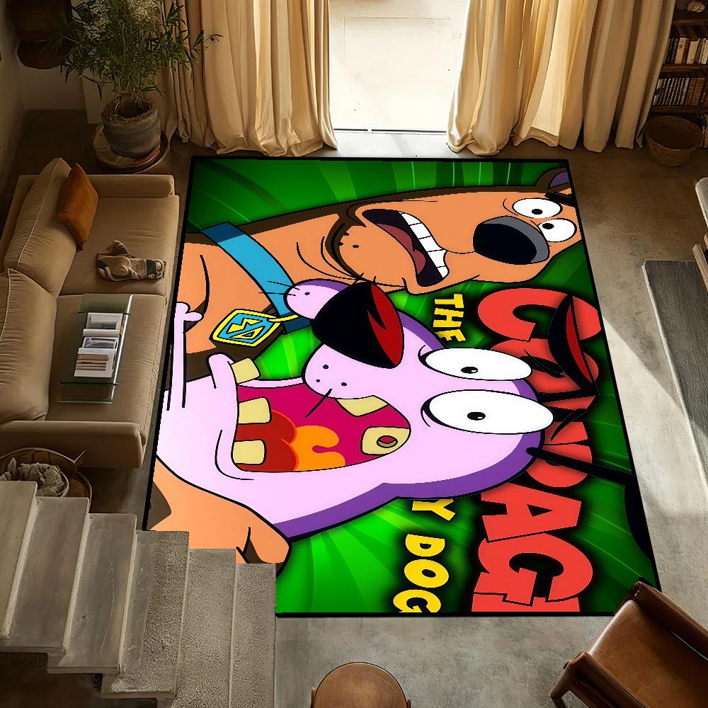 Tappeto Piccolo Cartoon C-CORAGGIO Il Cane Codardo Comodino Cucina Bagno Soggiorno Casa Camera da Letto Tappetino Pavimento Zerbino Tappeto Decorazione