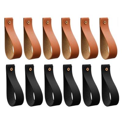 Starke Klebehaken für Wandmontage für Küche, Bad, Handtuchaufhängung, PU-Leder und Metall-Designs, Riemen