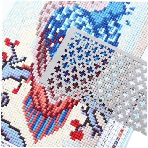 Diamond Painting Ruler Tool, Stainless Steel Diamond Painting Grid, Corrector, DIY Drawing Tool, Square Drill Ruler (4)