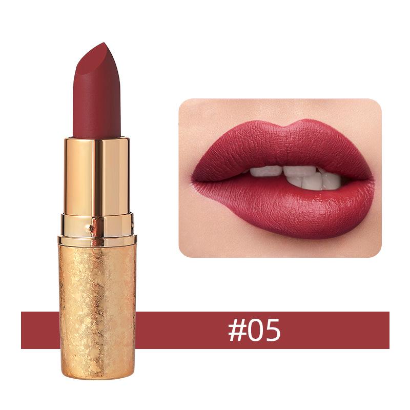 Matte Velvet Lipstick Waterproof Velvet Lip Gloss with Long Lasting Non-Stick Cup Moisturizing Lip Balm