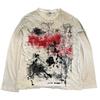 Unisex Vintage Streetwear Long Sleeve T-Shirt With 3D Digital Print Loose Fit Casual Tee Daily Wear