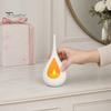 Vertical Grain Texture Candle Compact Size Candlestick, Holder, Water Drop Shape Bedroom Holder 3D Printed Candlestick for Living Room Dining Table