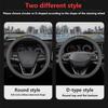 AABCR1 Car Leather Steering Wheel Cover Anti-slip Accessories For Mercedes Benz AMG GLC W203 W206 W220 W205 W211 W212 W201 W210 GLK GLE