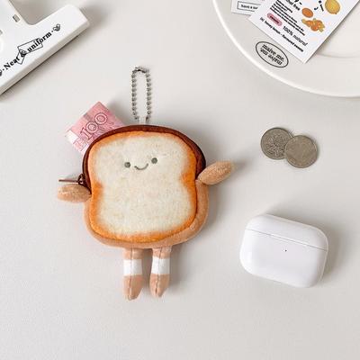 Xiaomi Huawei Airpods için 1 Adet Tatlı Karikatür Ekmek Tarzı Kulaklık Kılıfı Yaratıcı Tasarım Sevimli Kablosuz Kulaklık Saklama Çantası