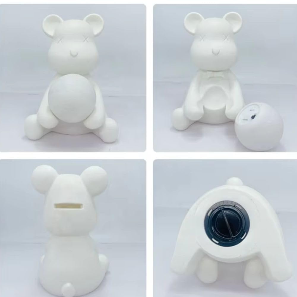 Rabbit Piggy Bank Drawing Craft Polling Art At Animal Indirect Making Pink Lamp, Kit, Kit, Handmade, Home, Lamp, Lighting, Kids, Toy, Boys, Girls,