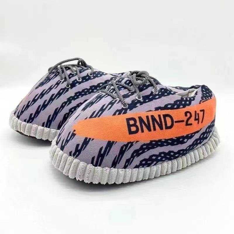 Unisex Plüschfell Winter Hausschuhe mit lustigem Kokosnuss-Design