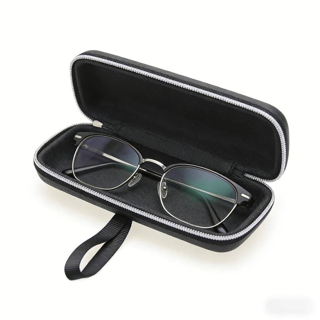 1PC Sunglasses Case Cover With Lanyard Zipper Women Men Portable Eyewear Cases Travel Hard Protective Shell Eyeglasses Box