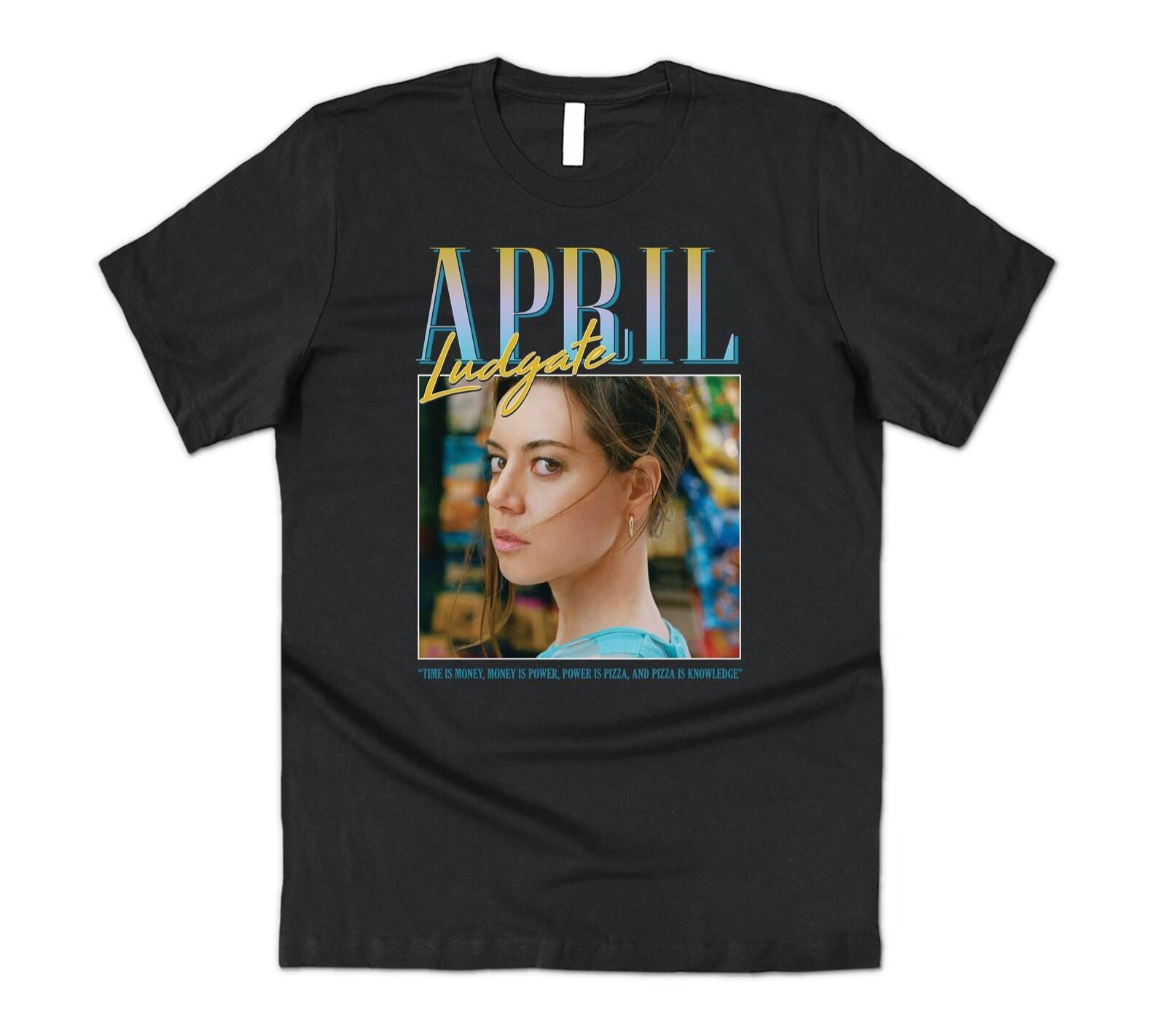 April Ludgate T-shirt Tee Funny Parks and Rec TV Show Retro 90s Recreation XXXL