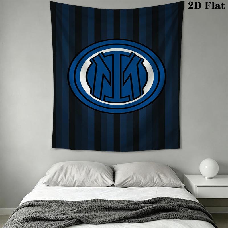 Inter Milan Emblem Wallpaper Threepiece Set 1 Duvet Cover 2 Pillowcase Without Core Duvet Cover And Pillowcase Christmas Birthday Gift