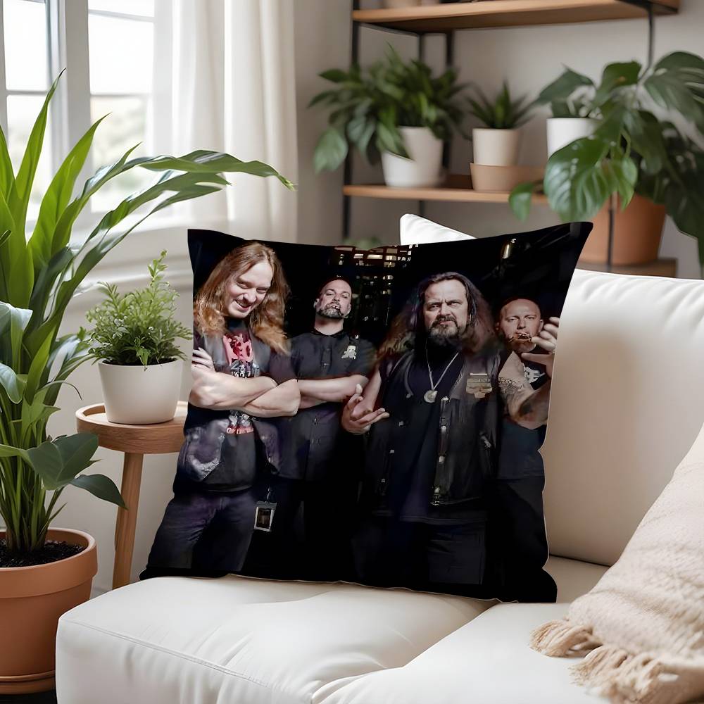 

Rock Band-D-deaths Pillow Case Plush Fabric Soft Pillowcase Double Sided Print Cushion Cover Household Gifts 12x12Inch