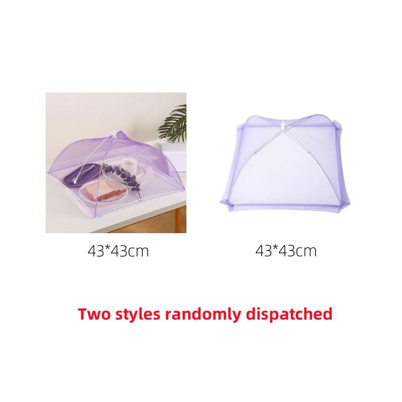 Food Cover Dust Cover Transparent Vegetable Foldable Anti-mosquito Rectangle Outdoor Picnic Table Fly Proof Dish Cover