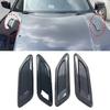 2PCS Airflow Intake Hood Vent Engine Hood Decoration Side Air Outlet Spoon Shaped Exhaust Hood Universal External Accessories
