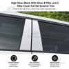 For Hyundai Santa Fe - Black Window Trim Kit Middle Pillar Sticker Automotive Exterior Decor Interior Upgrade