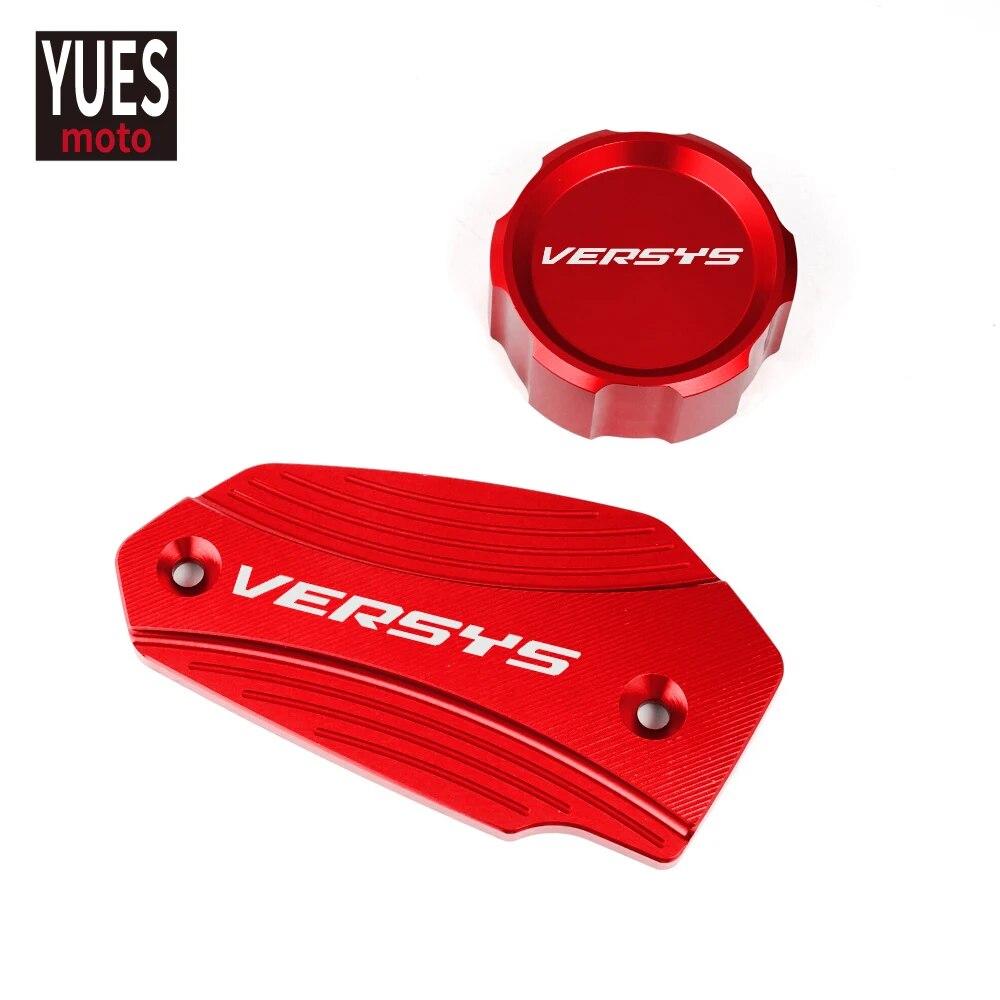 Motorcycle Accessories CNC Front & Rear brake Fluid Cylinder Master Reservoir Cover Cap For Kawasaki VERSYS 650 VERSYS650