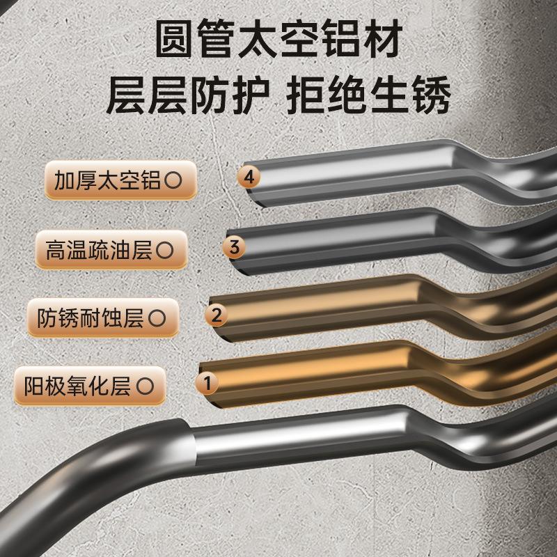 Lockställ utan håltagning Väggmonterat köksställ Stort skärbräda Hushållsförvaring Flerskikts skärbrädeställ Multifunktionellt