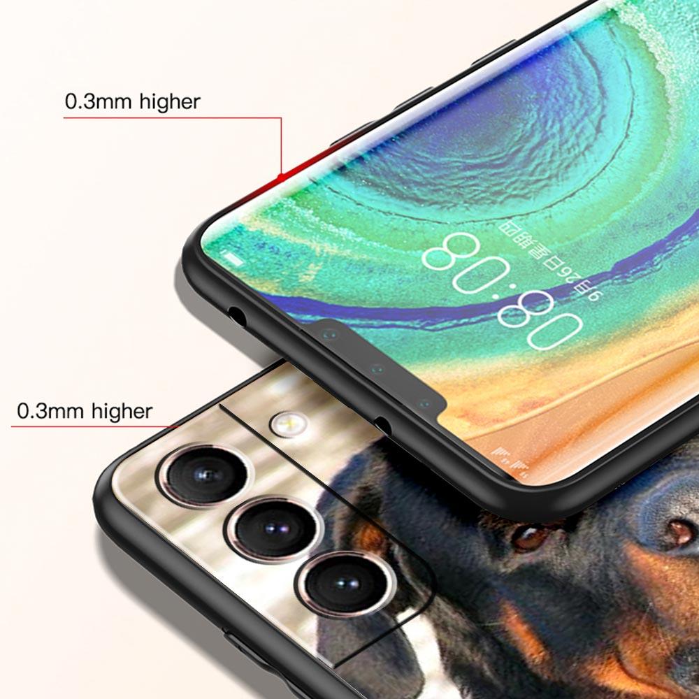 Rottweiler Dog Phone Case For Samsung Galaxy S23 Ultra S22 S21 S20 FE 5G S10 S10E S9 S8 Plus Note 20 Soft Silicone Cover Bumper