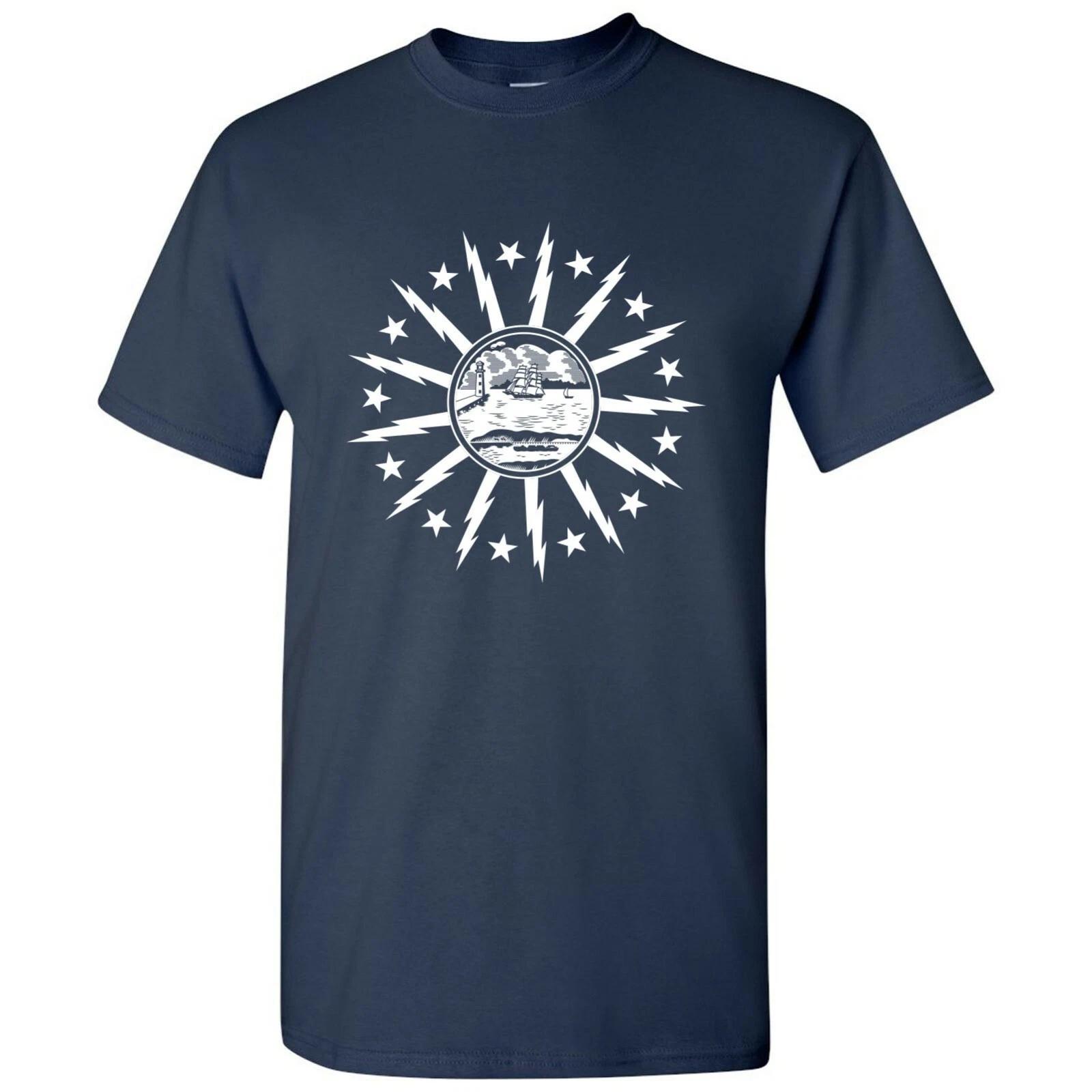 Buffalo US City Flag Basic Cotton T-Shirt - Navy 2XL